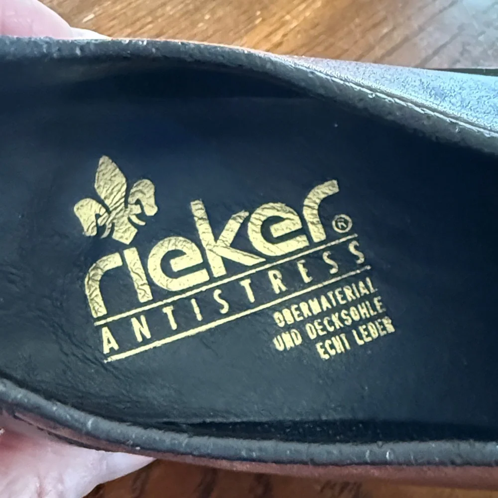 Rieker Brown Leather Slip-On Flats